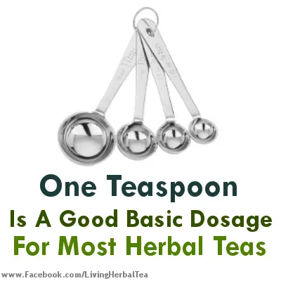 teaspoon herbal tea